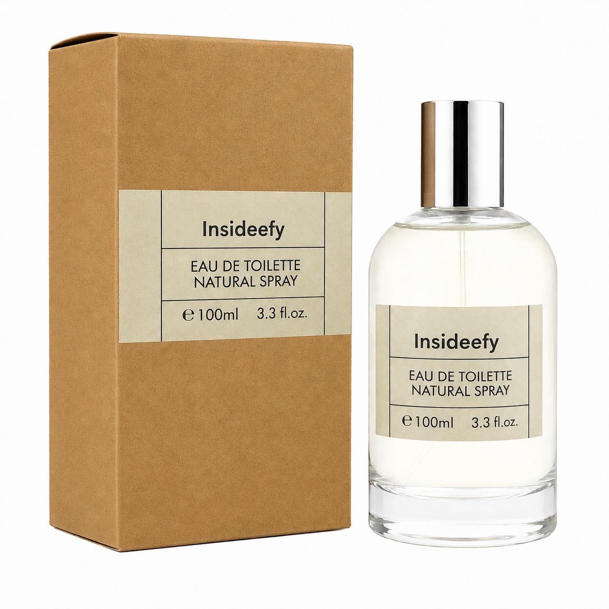 Insideefy Spray Perfume Eau de Toilette for Men & Women 100ml - Unisex Fragrance