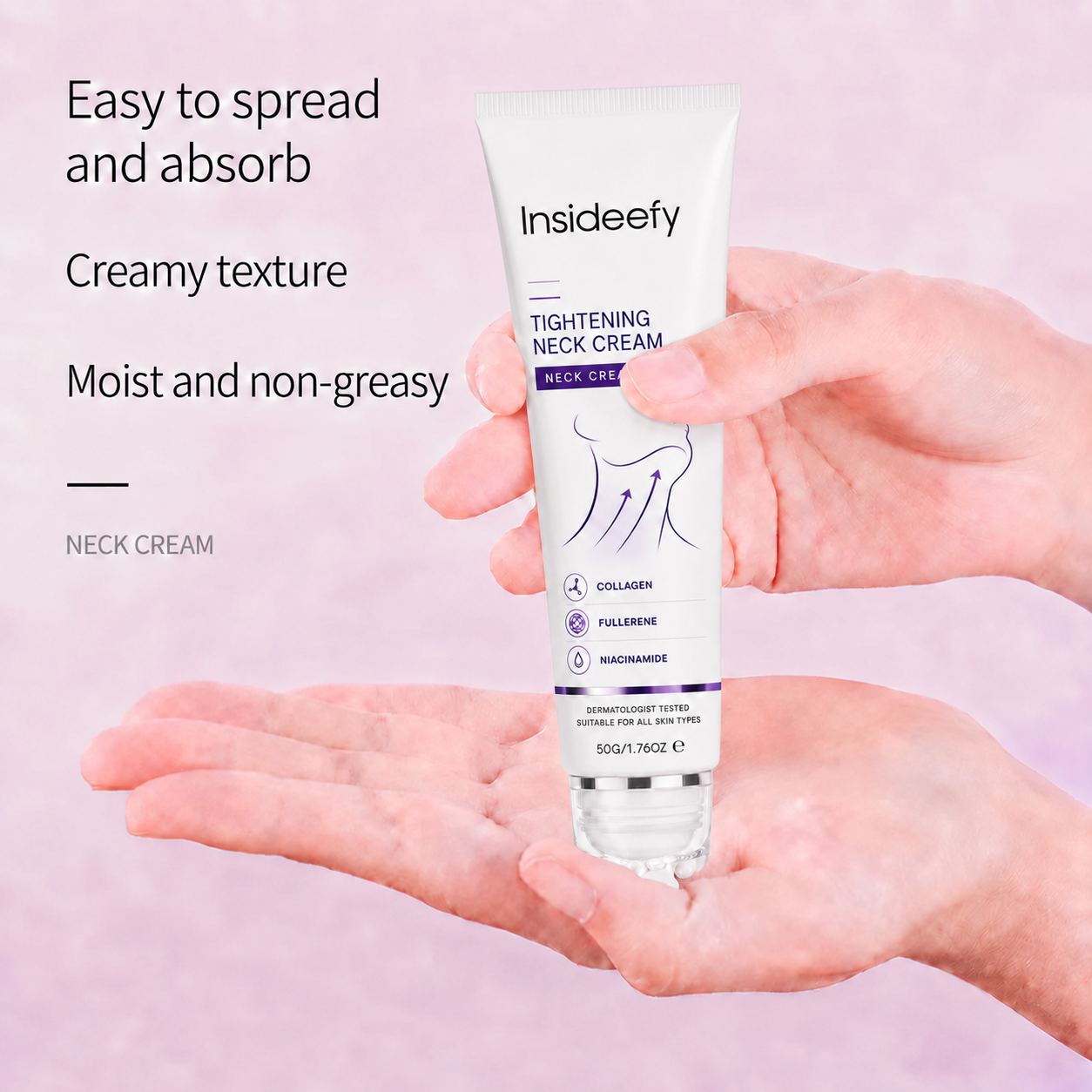 ✨ Instant Neck Lift Cream — 🧴 Infused with Retinol & Hyaluronic Acid | Firms the Neck, Reduces Wrinkles & Double Chin