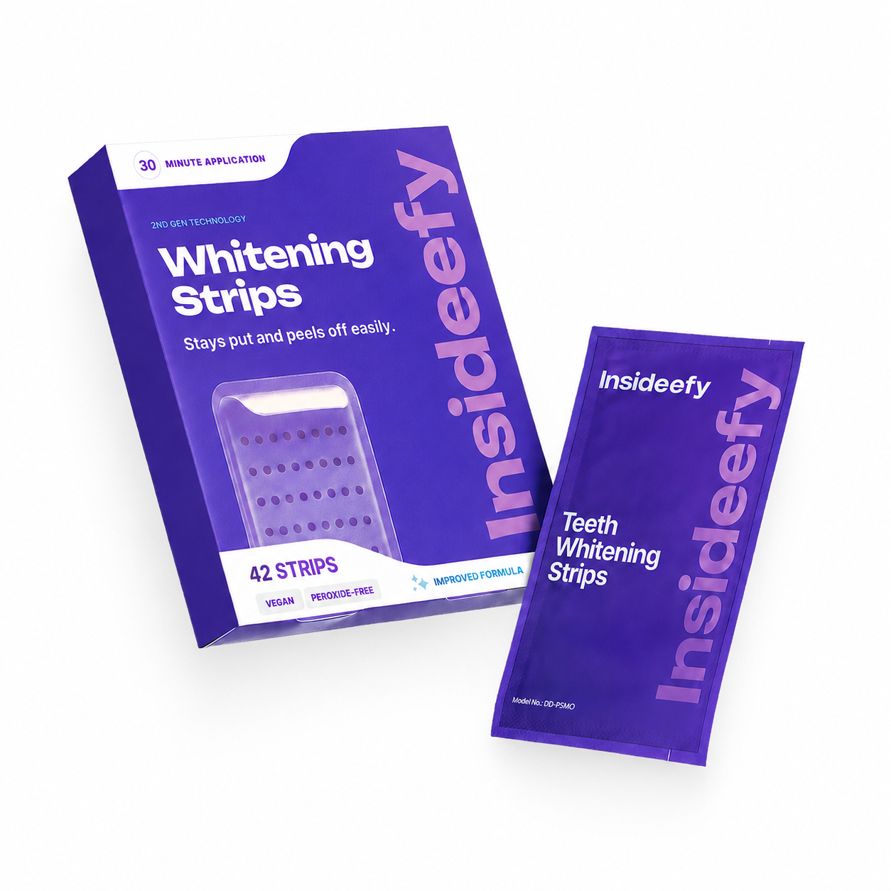Purple Whitening Strips for a Brighter, Whiter Smile