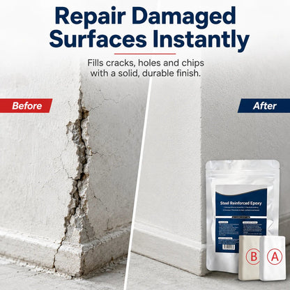 💥SAVE 50% NOW🏠Steel Reinforced Epoxy Repair Putty — Universal Glue for Metal, Wood, Plastic