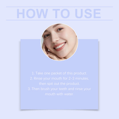 Purple Mouthwash Sachets for Brighter Smile & Fresh Breath