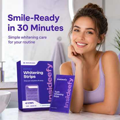 Purple Whitening Strips for a Brighter, Whiter Smile