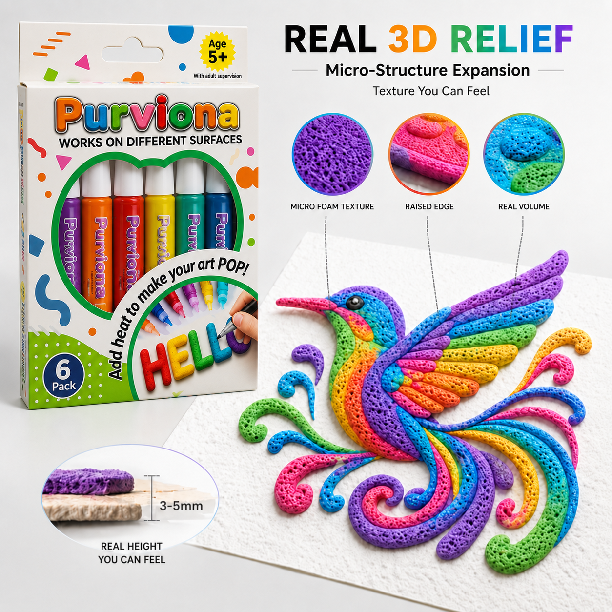 🦄👗Save62% by ordering today丨Insideefy® 3D Relief Art Pen – Turn Flat Drawings Into Touchable 3D Art🪄