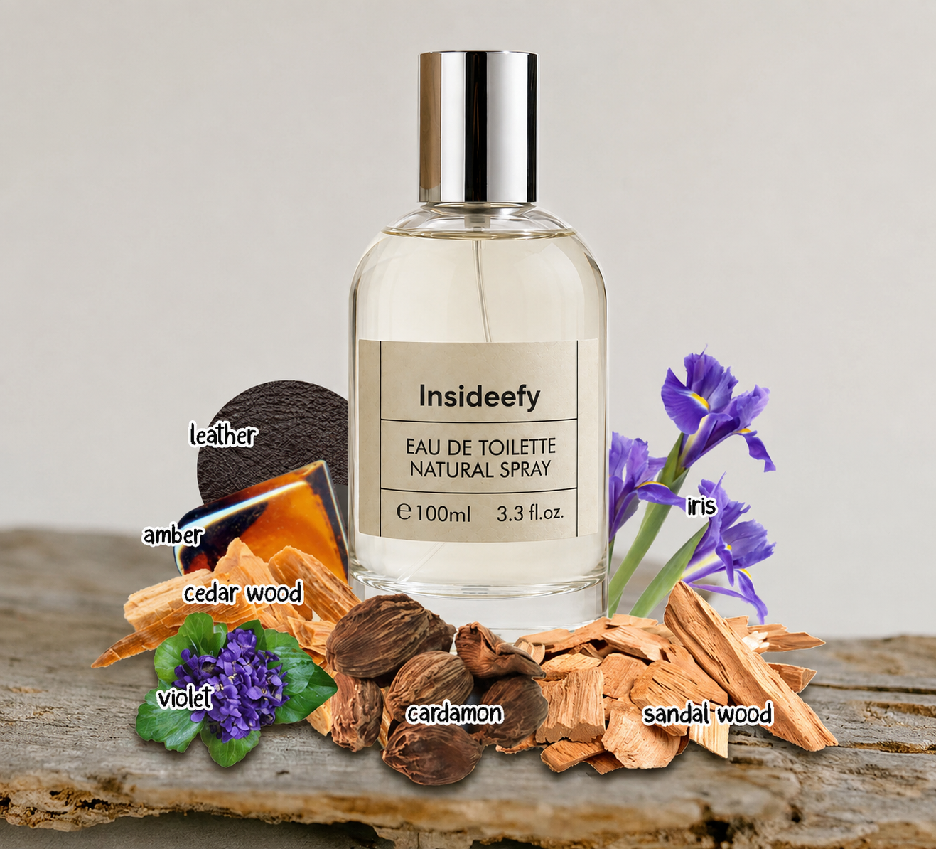Insideefy Spray Perfume Eau de Toilette for Men & Women 100ml - Unisex Fragrance