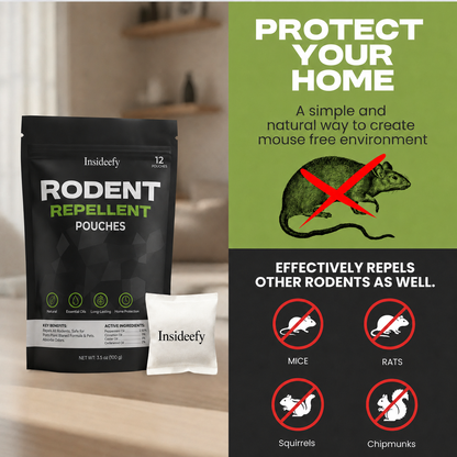 Insideefy Natural Rodent Repellent Pouches