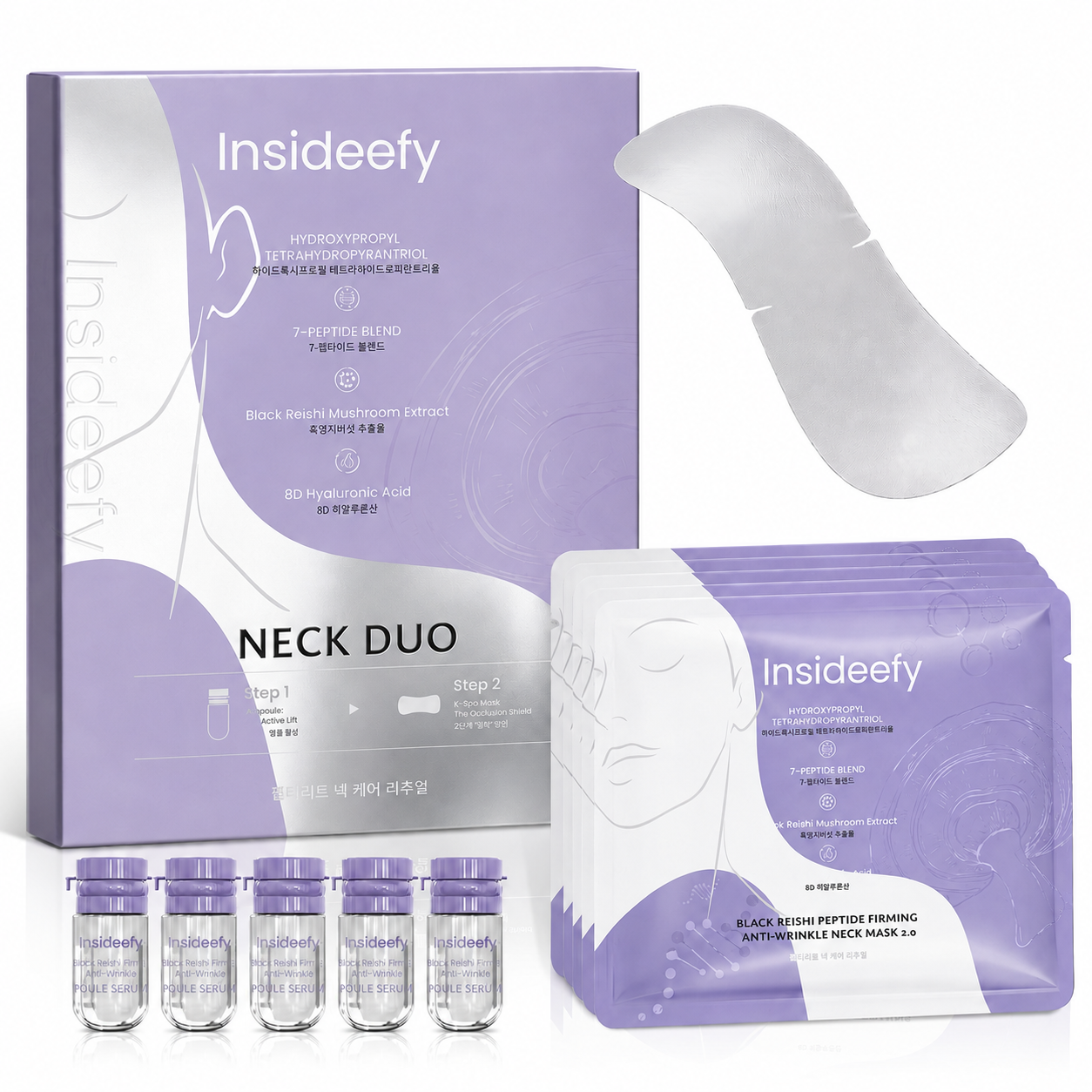 Insideefy™ NECK DUO-Fine Line Care Firming Neck Mask