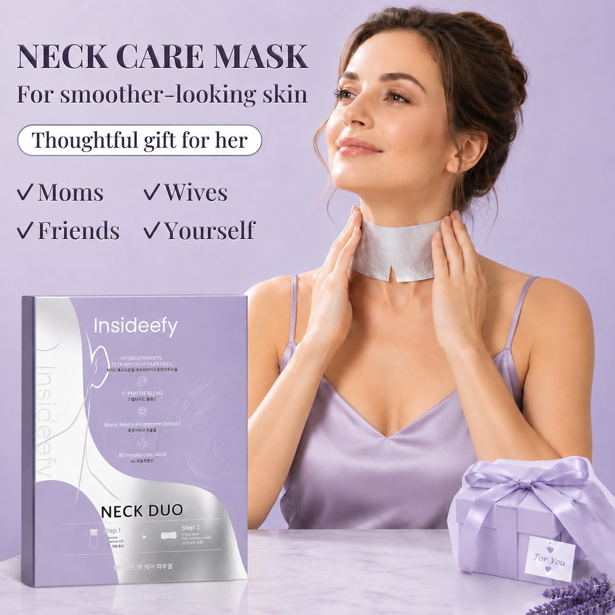 Insideefy™ NECK DUO-Fine Line Care Firming Neck Mask
