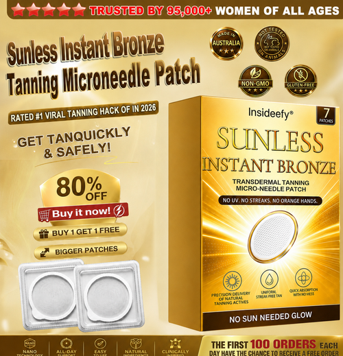 Insideefy® Sunless Bronze Microneedle Patch ☀️ | Glow in 7 Days | No UV, DHA, Streaks or Mess