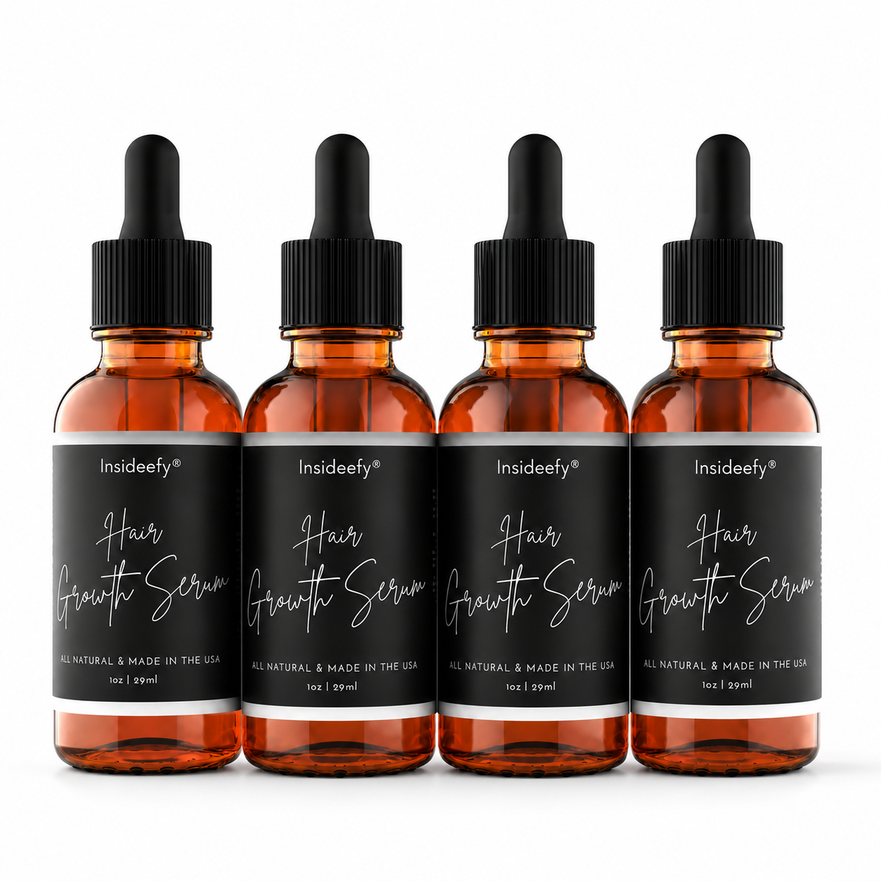 Four Bottles of Insideefy® Hair Growth Serum