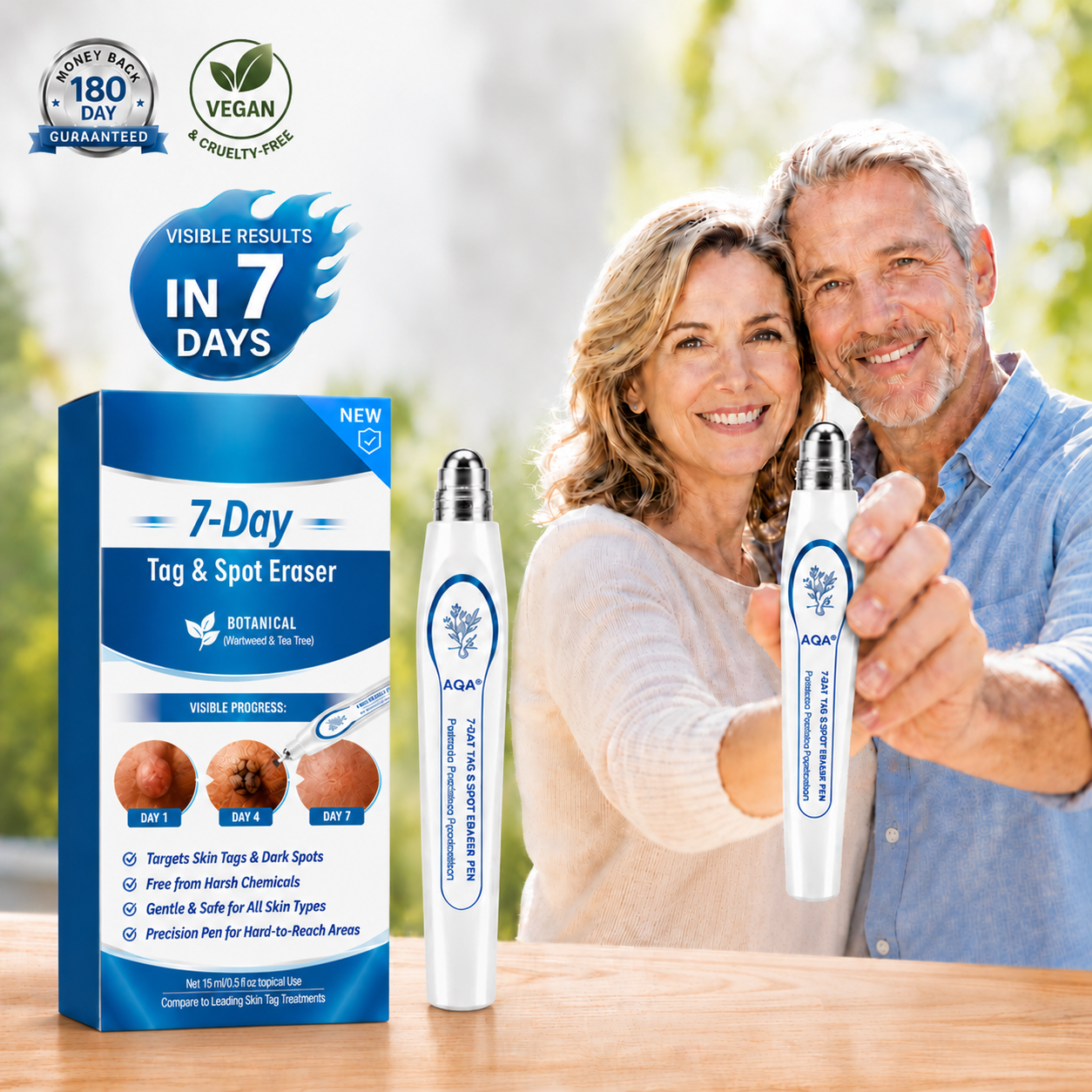 AQA 7-Day Skin Tag  | Gentle, Precise Care for Face & Body