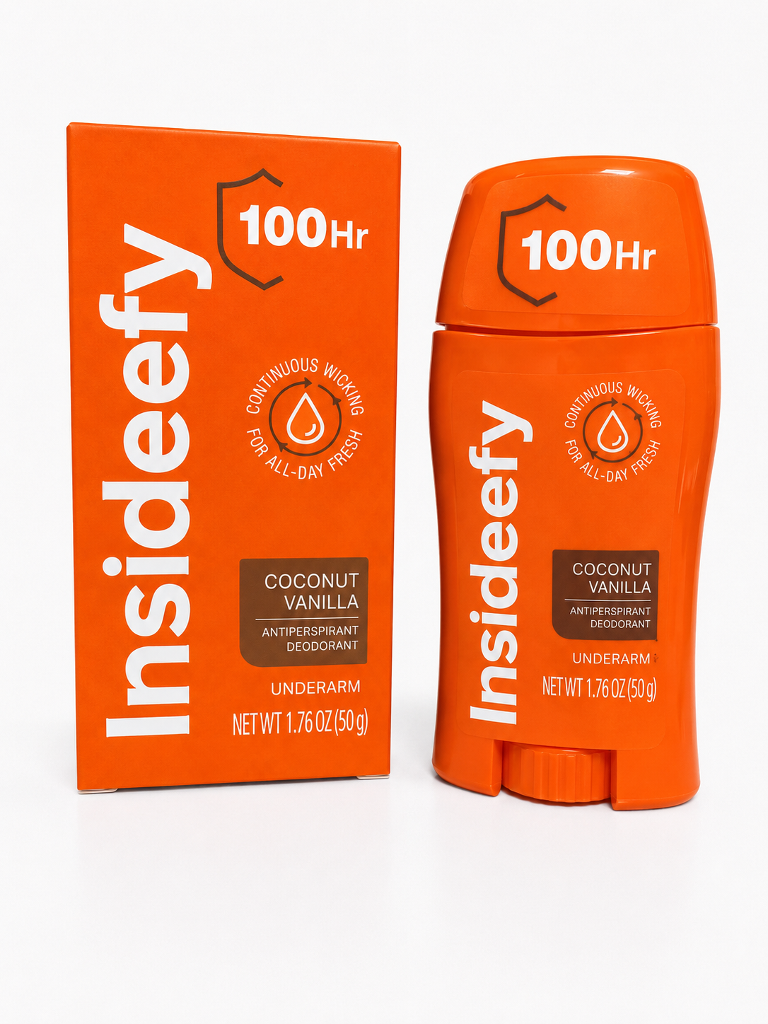 Insideefy 100Hr Antiperspirant Deodorant – Coconut Vanilla
