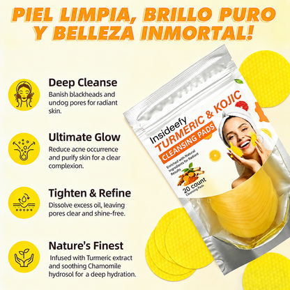 Insideefy Turmeric Kojic Acid Cleansing Pads