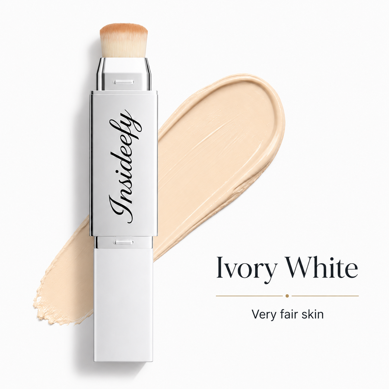 Color-Changing Foundation Stick with Built-In Brush – Smooth Natural Finish